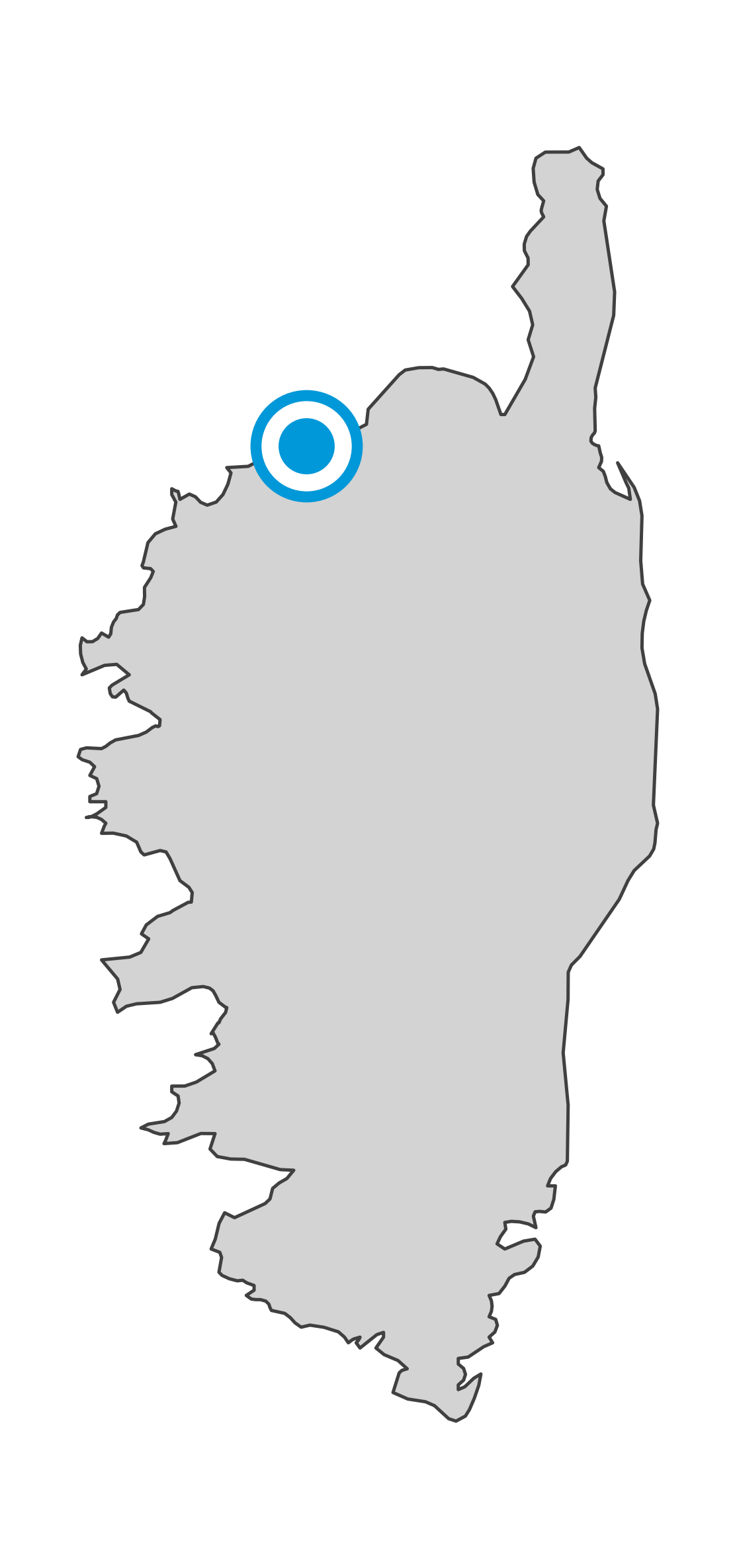 Carte de L'Île-Rousse
