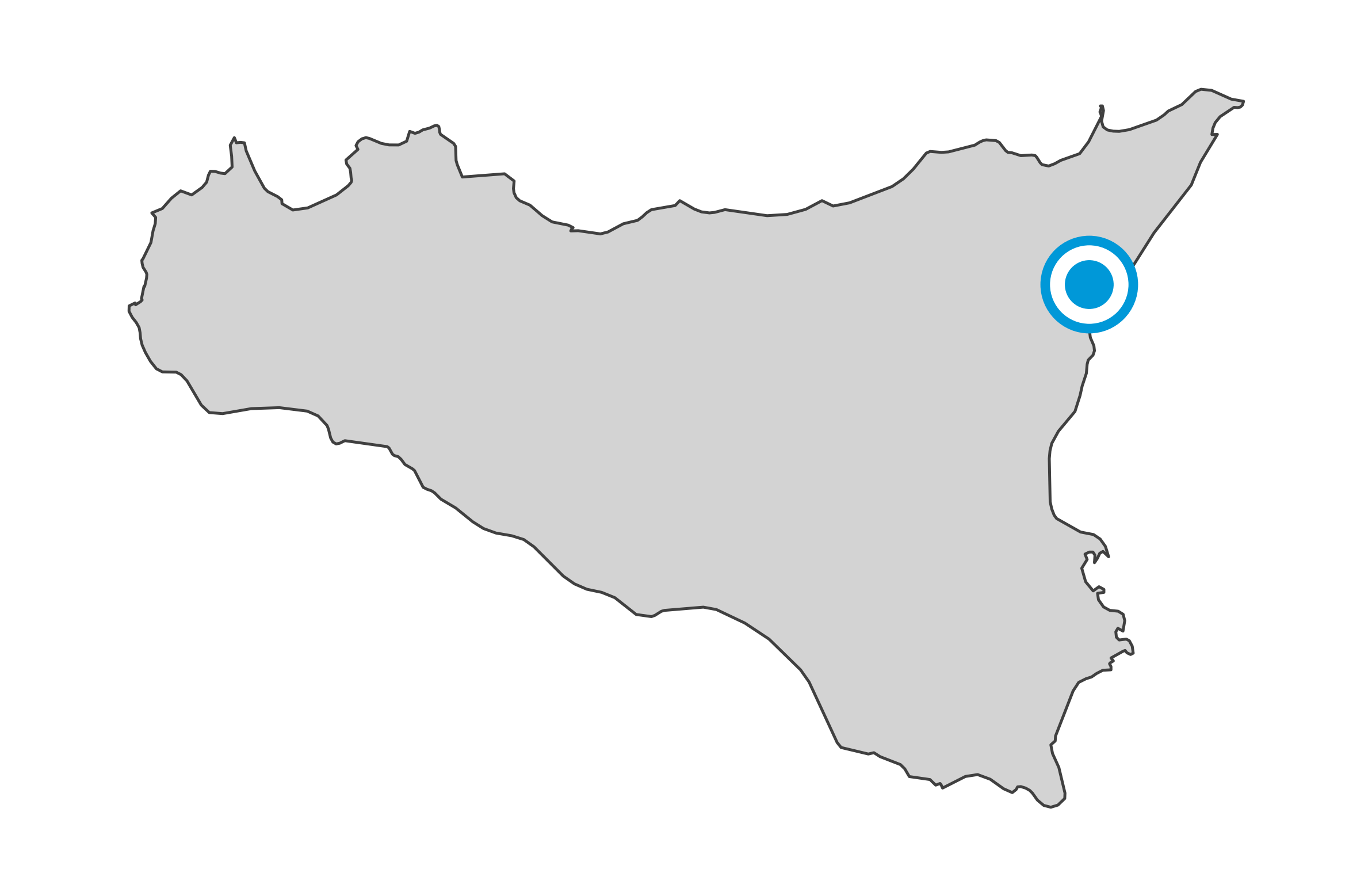 Carte de Castiglione di Sicilia