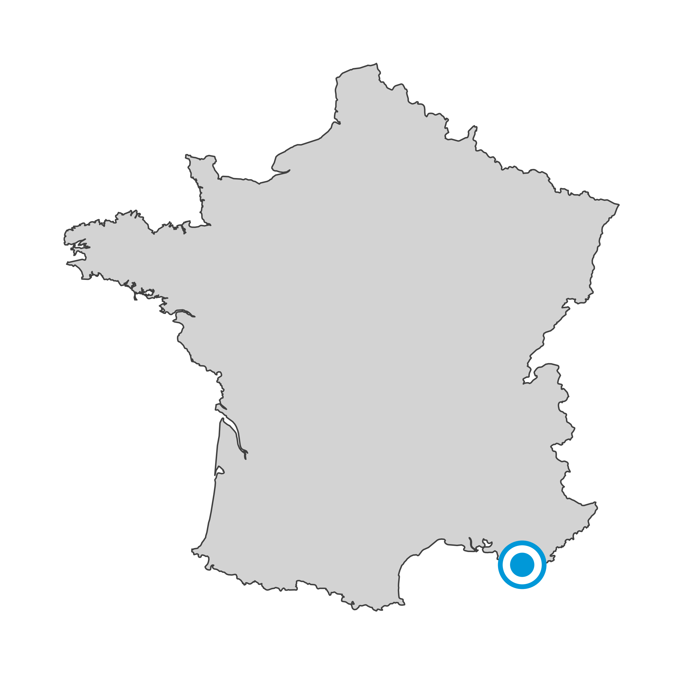 Carte de Toulon