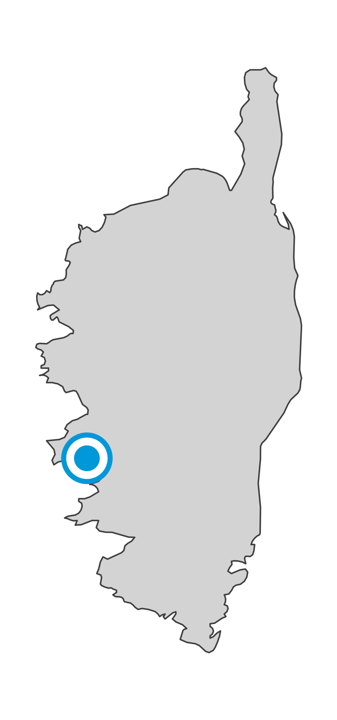 Carte de Ajaccio